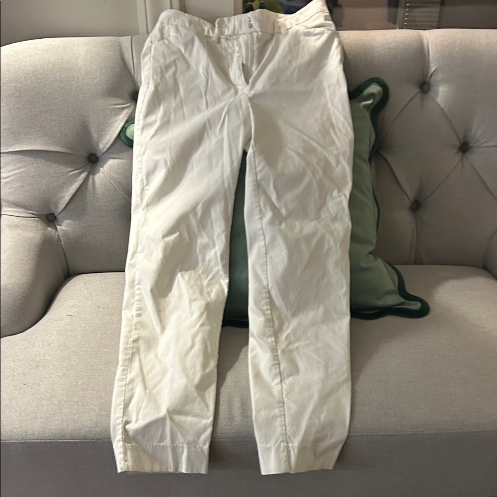Nanette Lepore Cream Straight Leg Pants